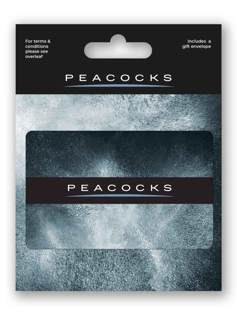 Peacocks gift card